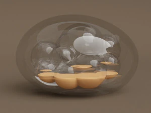 glass stone art 3D Model