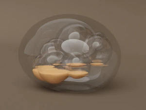 glass stone art 3D Model