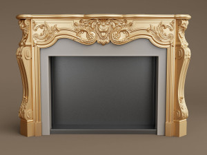 provasi fireplace Model 3D
