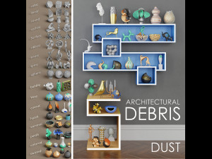 architectural debris dust Model 3D