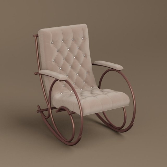 rocking chair 3D-Modell .c4d .max .obj .3ds .fbx .stl .blend 