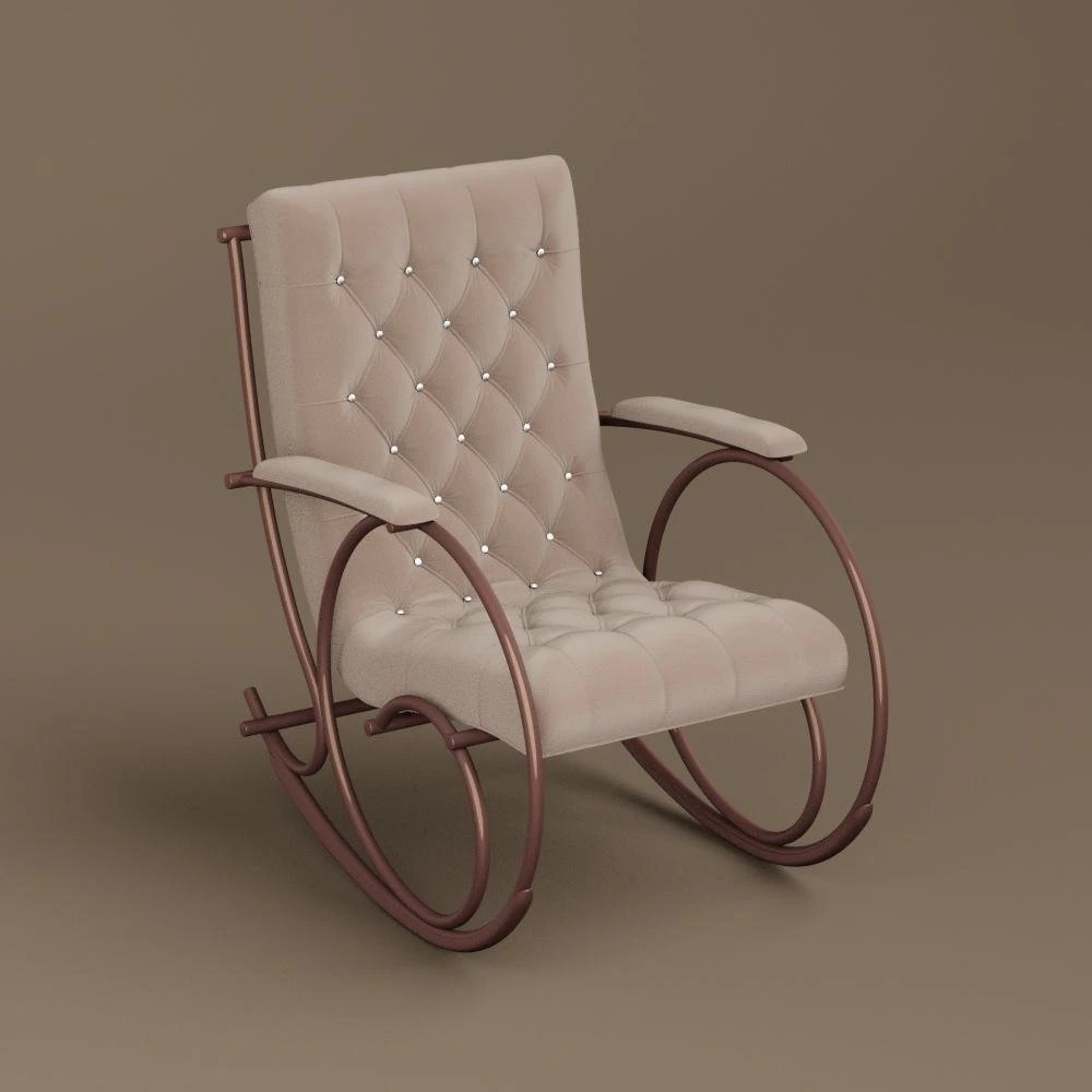 rocking chair 3D Model .c4d .max .obj .3ds .fbx .stl .blend 