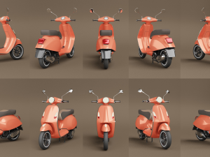 3d vespa primavera scooter model 3D Модель