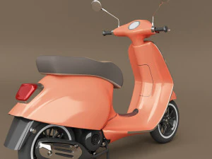 3d vespa primavera scooter model 3D Model