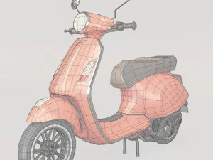 3d vespa primavera scooter model 3D Model