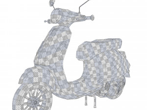 3d vespa primavera scooter model 3D Модель