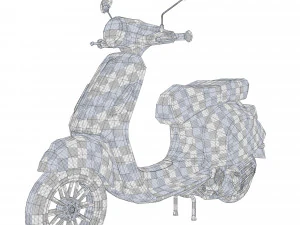 3d vespa primavera scooter model 3D Model