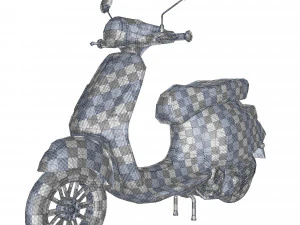 3d vespa primavera scooter model 3D Model