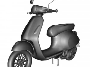 3d vespa primavera scooter model 3D Model