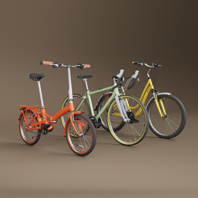 3d adc bicycles generic models Modello 3D .c4d .max .obj .3ds .fbx .stl .blend 