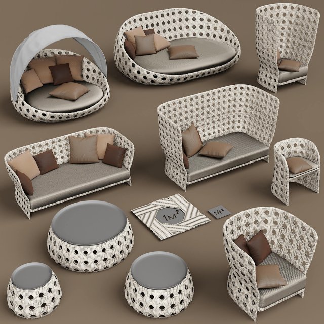canasta collection 3D Model .c4d .max .obj .3ds .fbx .stl .blend 