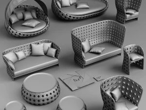 cole&ccedil;&atilde;o canastra Modelo 3D