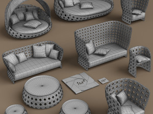 canasta collection 3D Model