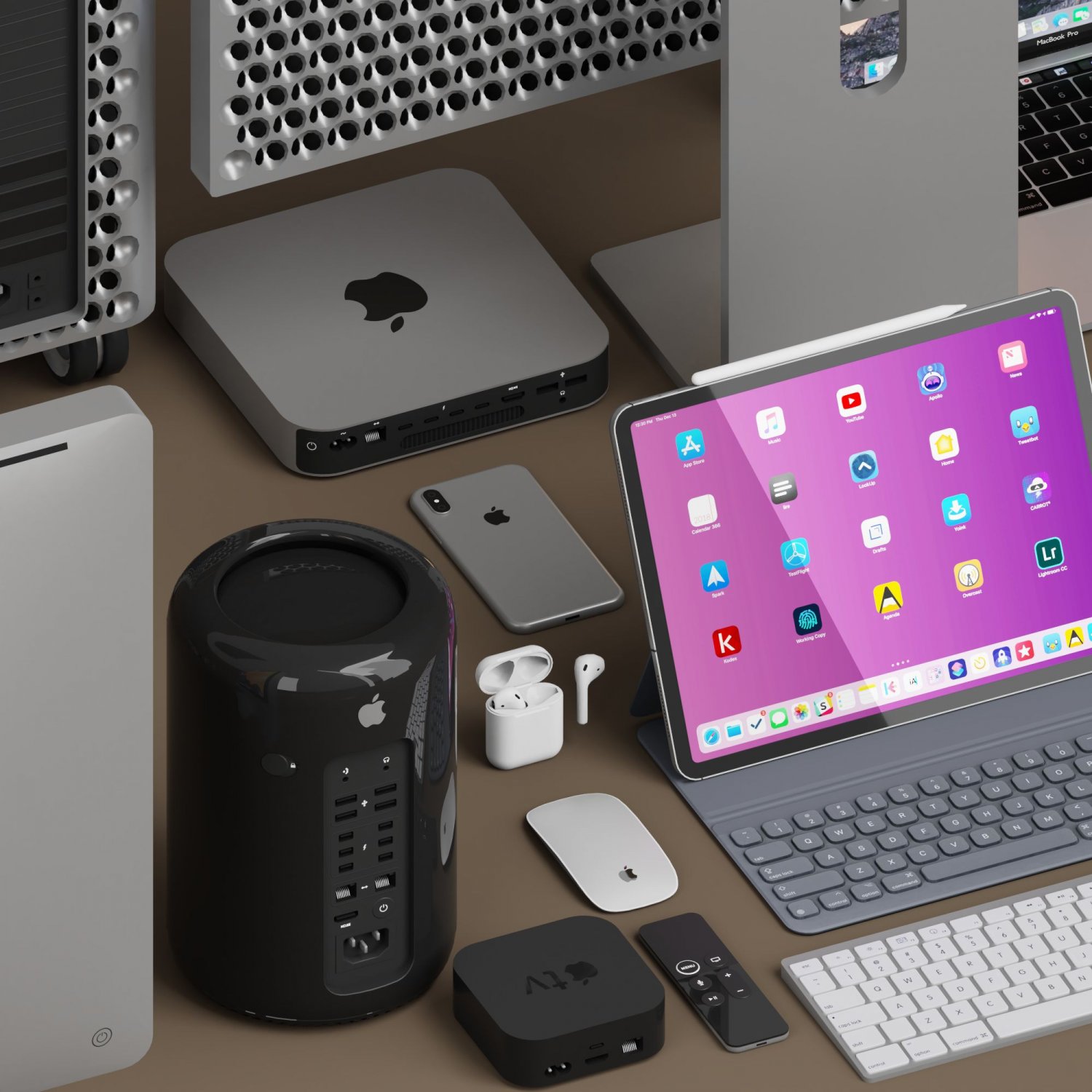 Ad Apple Collection 3d Model In Computer 3dexport