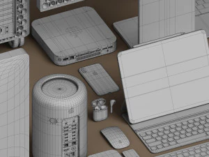 ad apple collection 3D Model