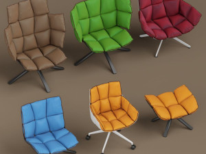 husk armchairs 3D Model