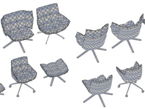 husk armchairs 3Dモデル