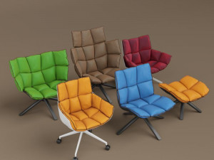 husk armchairs 3Dモデル