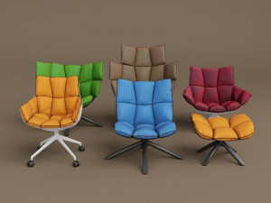 husk armchairs 3Dモデル