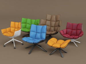husk armchairs 3Dモデル
