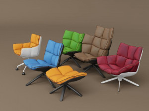 husk armchairs 3Dモデル