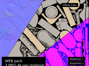 lowpoly silver holloware service set 44 items 3D Модель