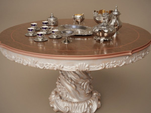 midpoly silver service set 9 items 3D Model