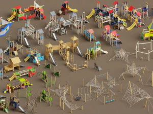 wieże reklamowe Model 3D