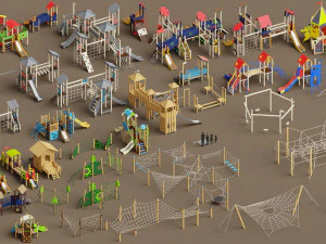 wieże reklamowe Model 3D