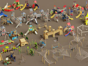 wieże reklamowe Model 3D