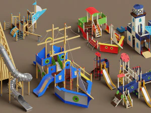 wieże reklamowe Model 3D