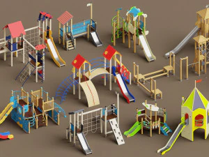 wieże reklamowe Model 3D