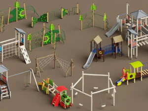 wieże reklamowe Model 3D