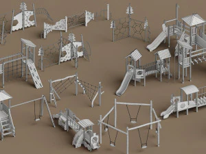 wieże reklamowe Model 3D