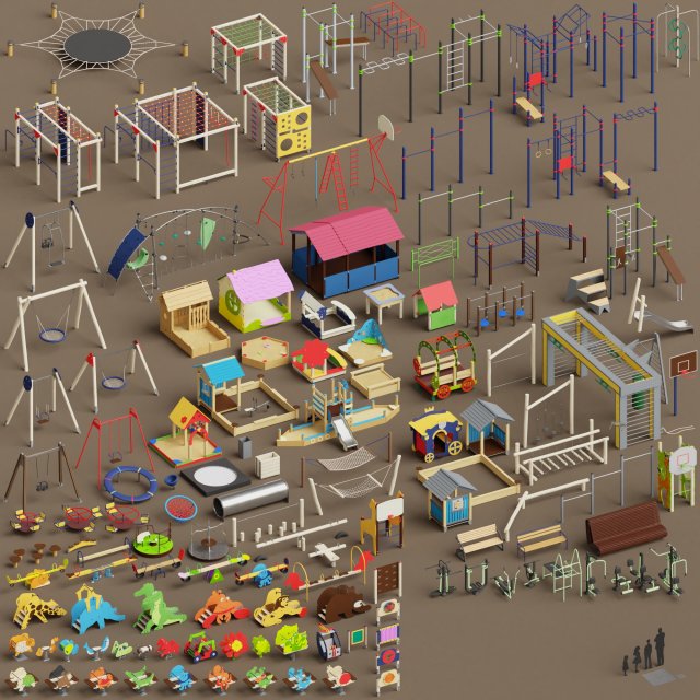 ad playground 3D Model .c4d .max .obj .3ds .fbx .stl .blend 