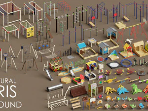 patio de recreo Modelo 3D