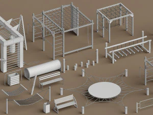 patio de recreo Modelo 3D