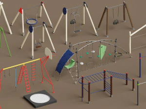 patio de recreo Modelo 3D