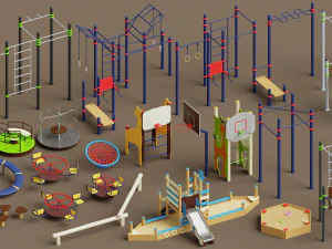 patio de recreo Modelo 3D