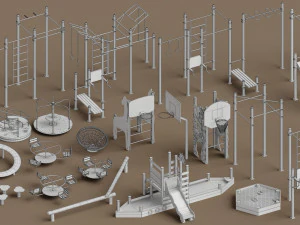 patio de recreo Modelo 3D