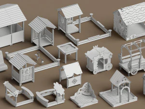 patio de recreo Modelo 3D