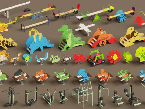 patio de recreo Modelo 3D