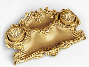 antique inkwell Model 3D