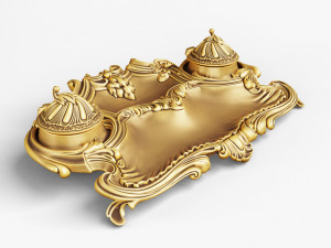 antique inkwell 3Dモデル