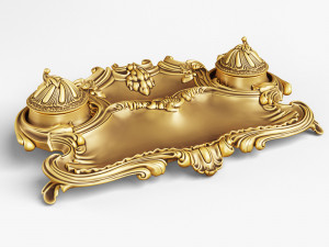 antique inkwell 3Dモデル