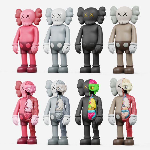 kaws flayed companion Modèle 3D .c4d .max .obj .3ds .fbx .stl .blend 