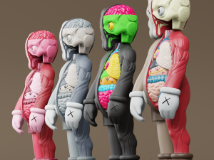 kaws flayed companion Modèle 3D