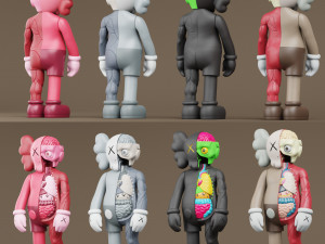kaws flayed companion Modèle 3D