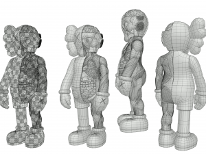 kaws flayed companion Modèle 3D