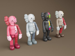 kaws flayed companion Modèle 3D